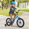 Blue Dual Brakes Kids Bicycle with Carbon Steel Frame and Training Wheels Perfect for All Terrains